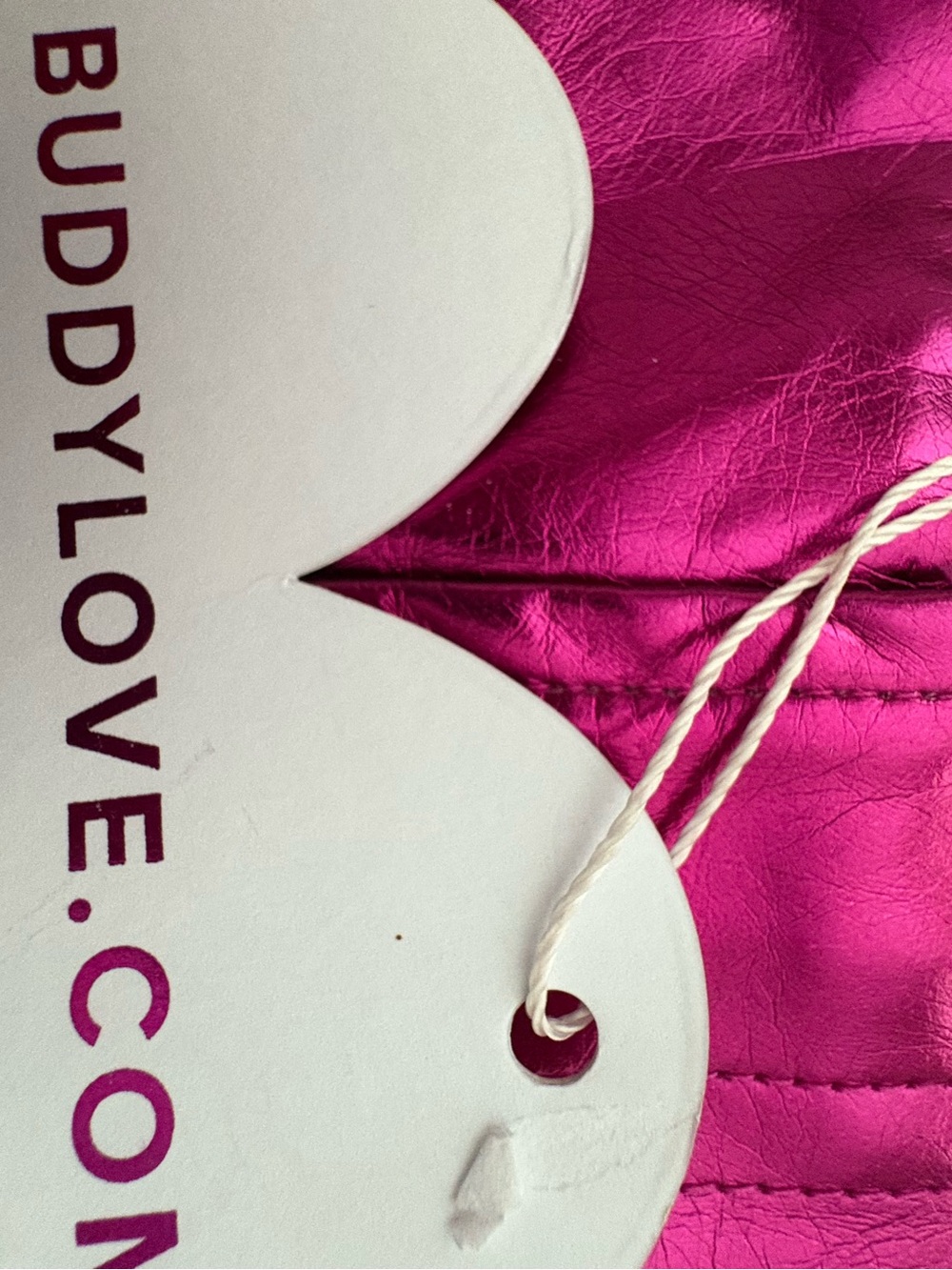 Buddy Love Metallic Fuchsia High-Waist Shorts. Size 25. NWT - Picture 4 of 4